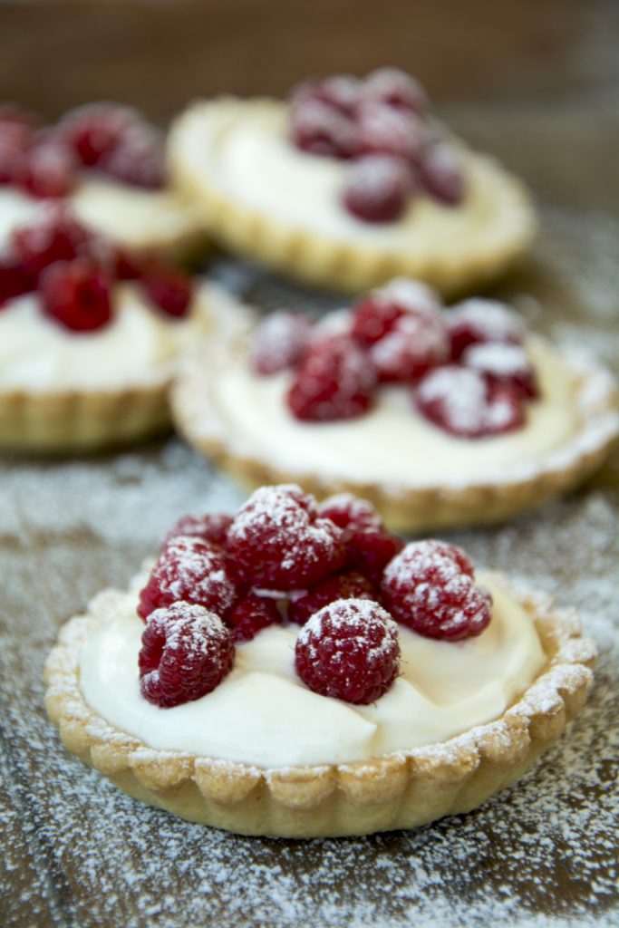 Crostatine ai lamponi e formaggio -Senza glutine per tutti i gusti