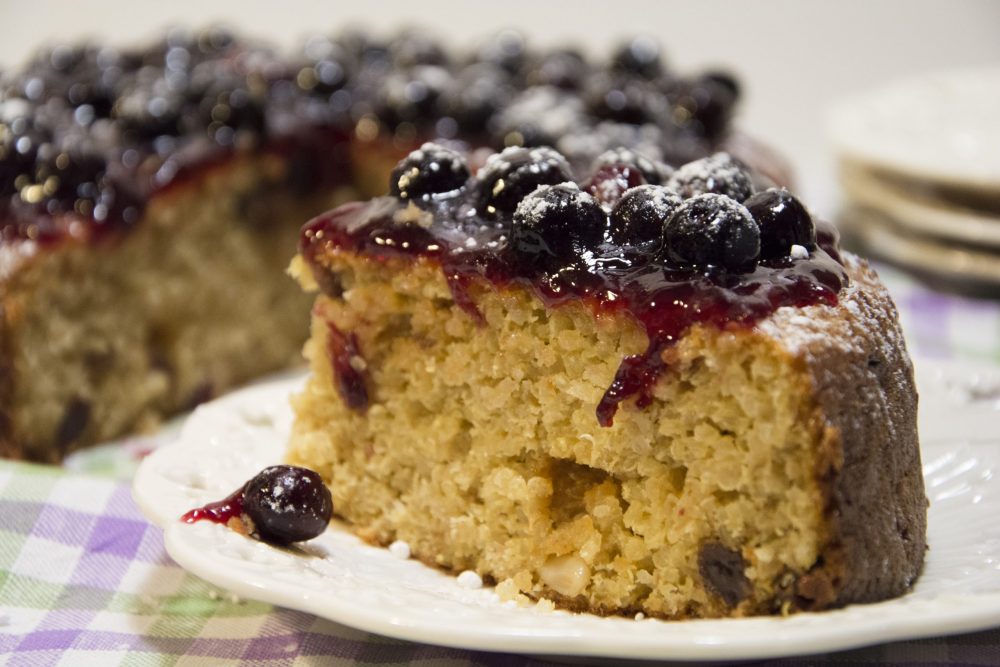 Torta di quinoa ai mirtilli -Senza glutine per tutti i gusti