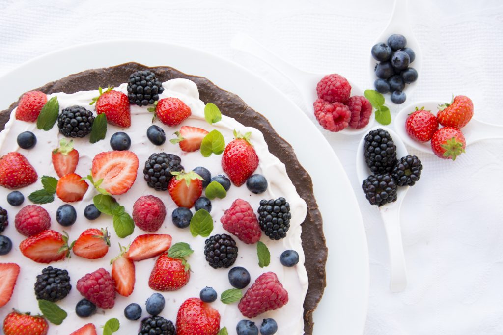 Torta fredda ai frutti di bosco -Senza glutine per tutti i gusti