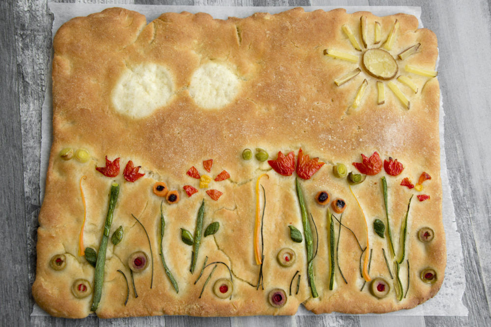 Focaccia primavera-Senza glutine per tutti i gusti