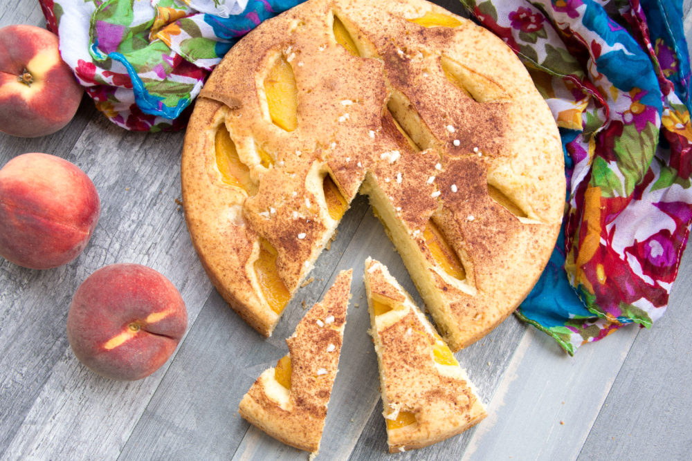 Torta di pesche al mascarpone -Senza glutine per tutti i gusti