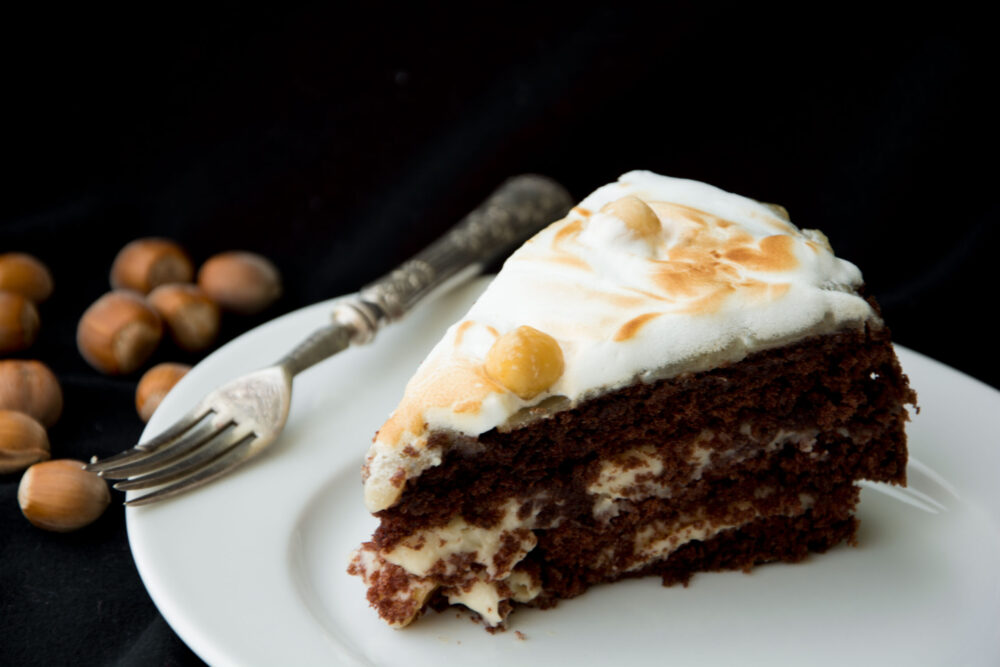 Torta meringata alle nocciole -Senza glutine per tutti i gusti