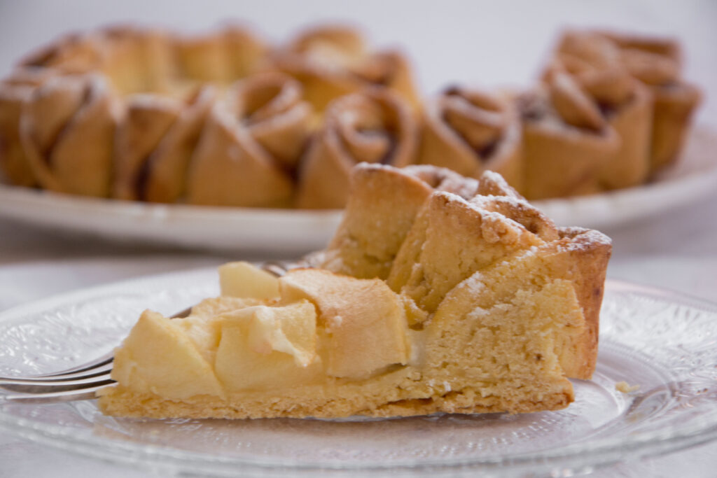 Crostata di rose alle mele -Senza glutine per tutti i gusti