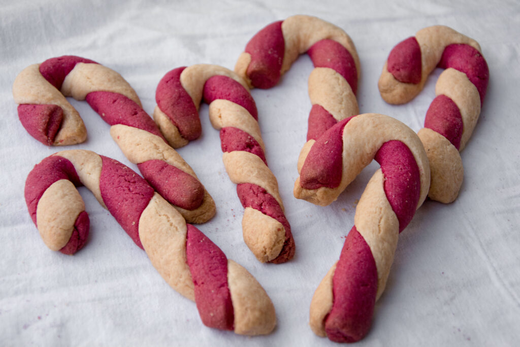 Candy canes di pasta frolla-Senza glutine per tutti i gusti