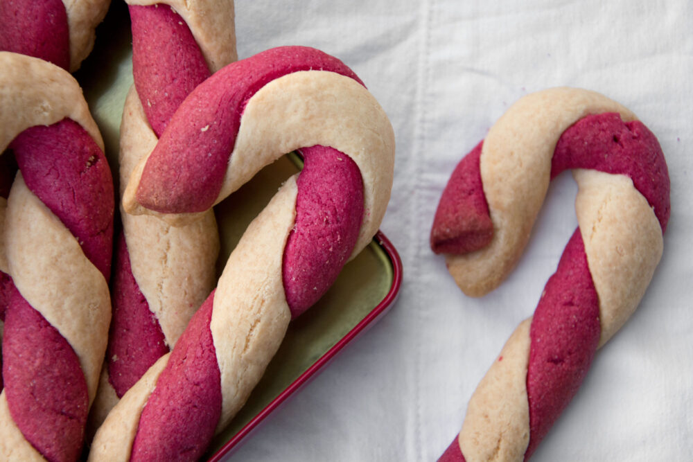 Candy canes di pasta frolla-Senza glutine per tutti i gusti