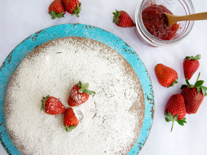 Torta di grano saraceno alle fragole -Senza glutine per tutti i gusti