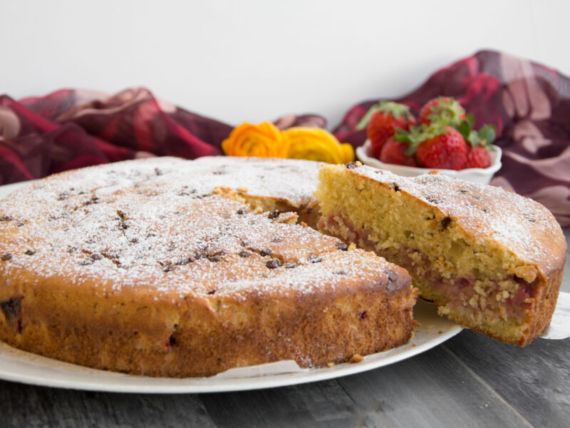 Torta di ricotta e fragole -Senza glutine per tutti i gusti