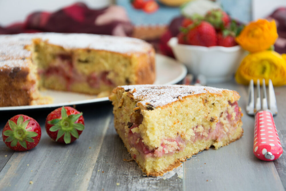 Torta di ricotta e fragole -Senza glutine per tutti i gusti