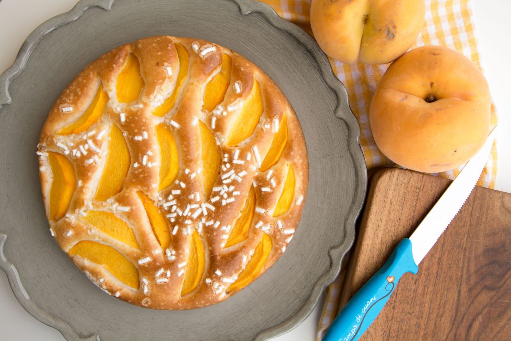 Torta di albumi alle percoche -Senza glutine per tutti i gusti