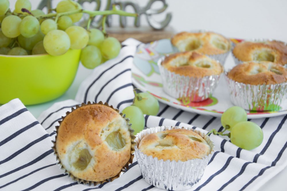 Tortini all'uva e cioccolato bianco -Senza glutine per tutti i gusti