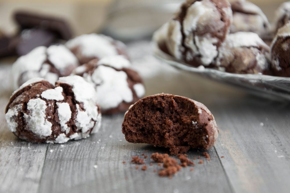 Biscotti fondenti al cioccolato e grappa -Senza glutine per tutti i gusti