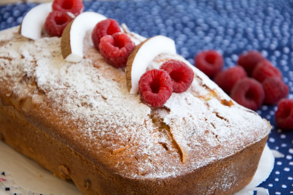 Plumcake cocco e lamponi -Senza glutine per tutti i gusti