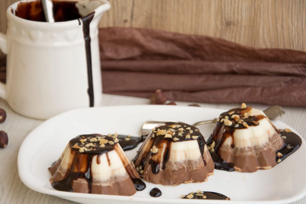 Panna cotta ai due cioccolati -Senza glutine per tutti i gusti