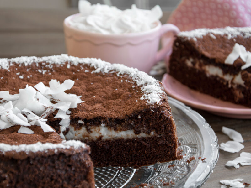 Torta versata cioccolato e cocco - Senza glutine per tutti i gusti