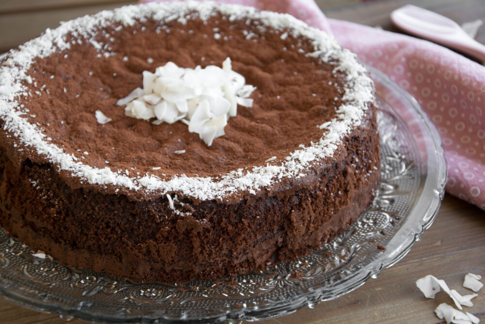 Torta versata cioccolato e cocco - Senza glutine per tutti i gusti