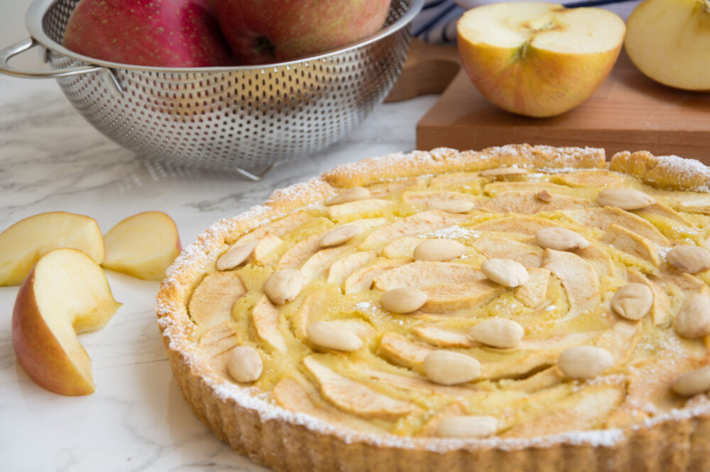 Crostata di mele con crema alle mandorle -Senza glutine per tutti i gusti