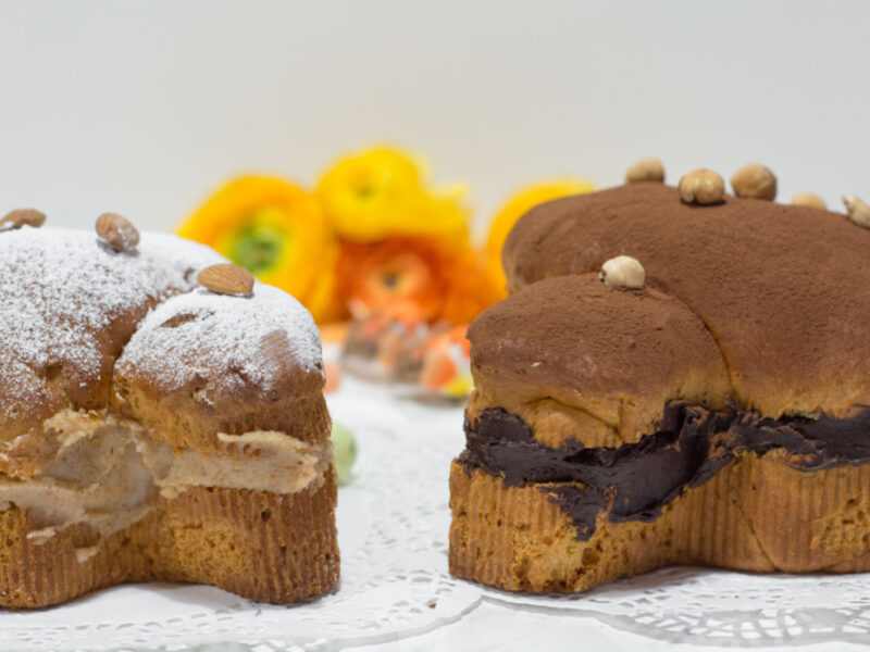 Colomba con crema di mandorle e gianduia -Senza glutine per tutti i gusti