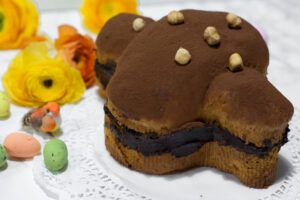 Colomba con crema di mandorle e gianduia -Senza glutine per tutti i gusti