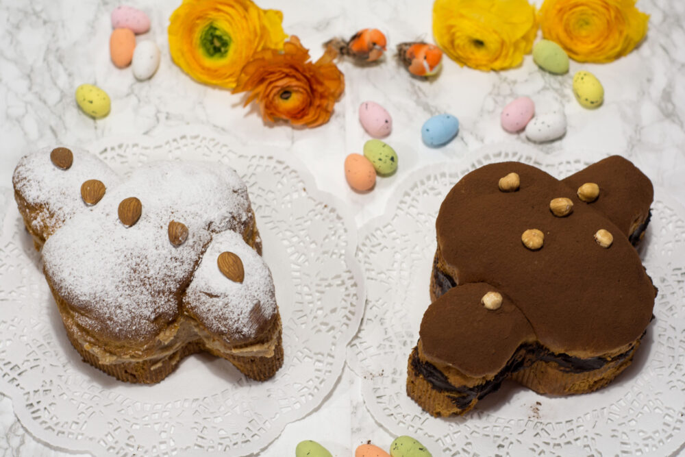 Colomba con crema di mandorle e gianduia -Senza glutine per tutti i gusti