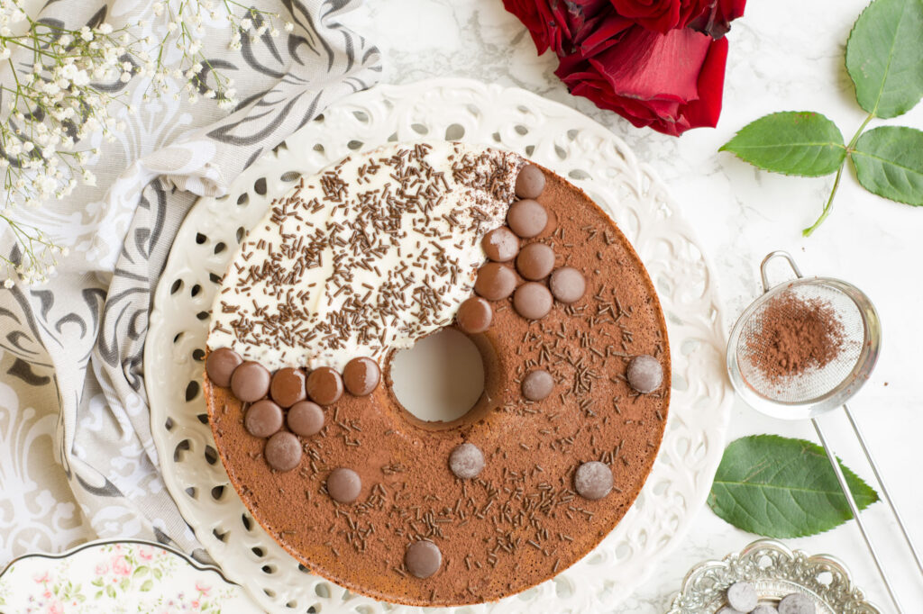 Chiffon cake vaniglia e cacao -Senza glutine per tutti i gusti