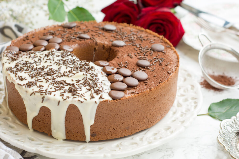 Chiffon cake vaniglia e cacao -Senza glutine per tutti i gusti