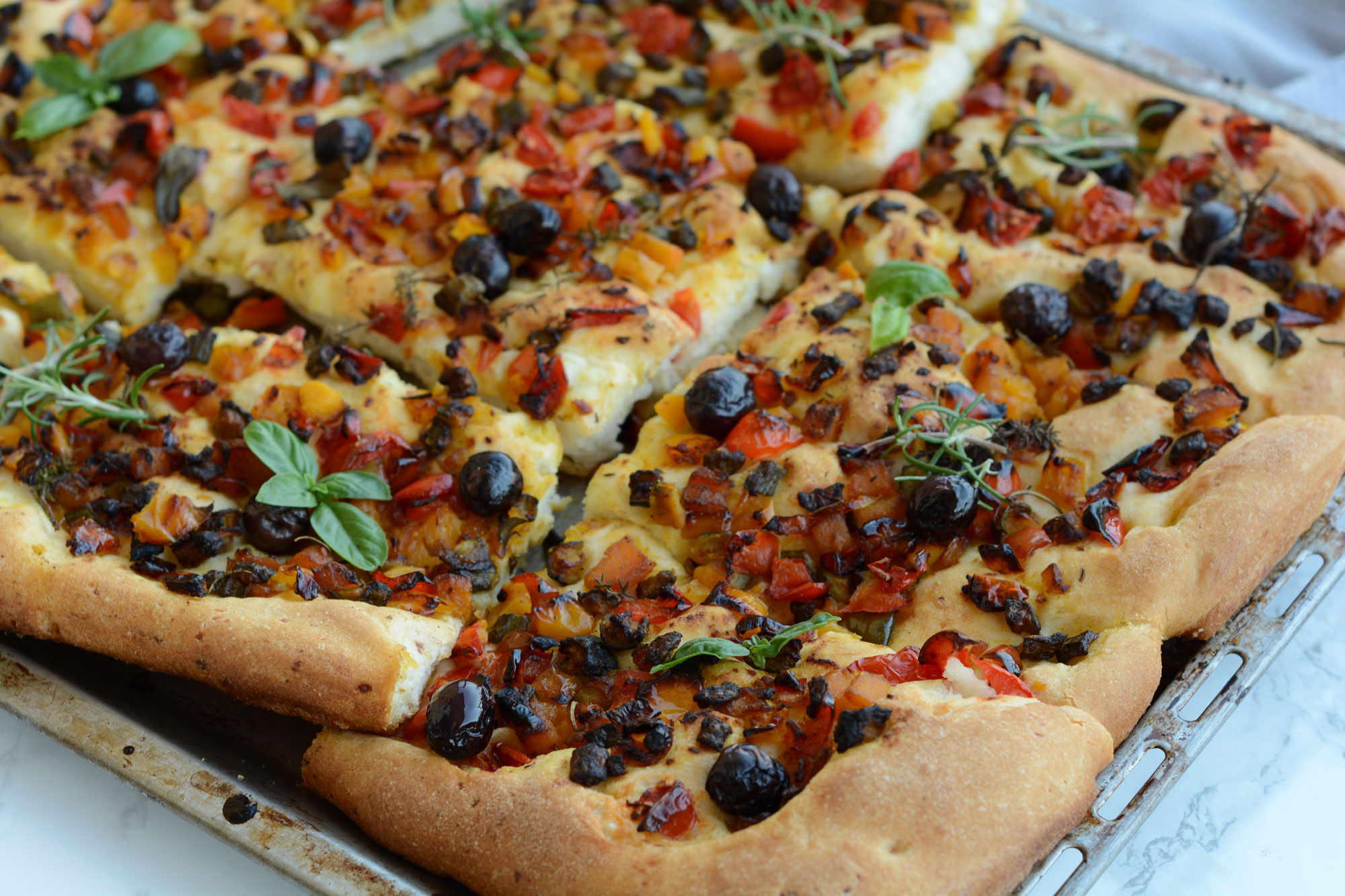 Focaccia di patate alle verdure -Senza glutine per tutti i gusti