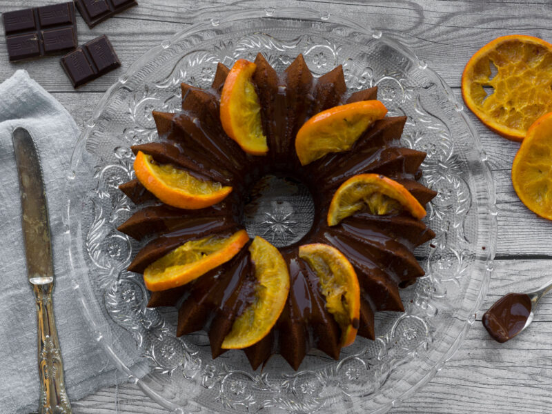 Ciambella arancia e cioccolato -Senza glutine per tutti i gusti